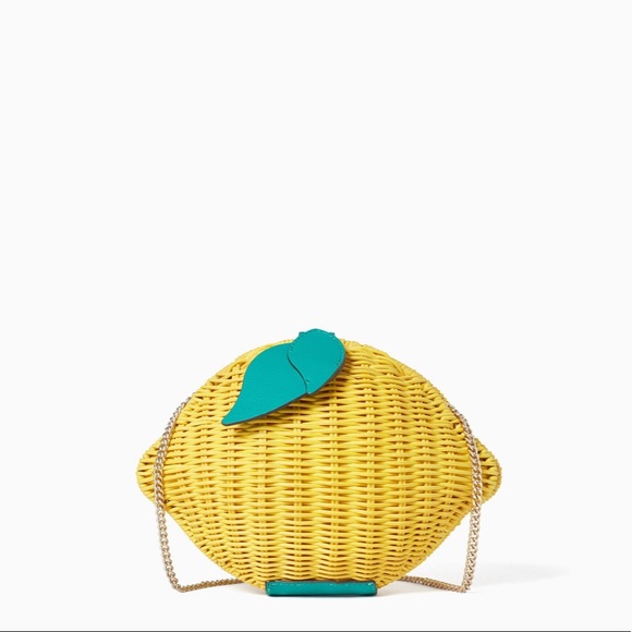 Kate Spade | Limited Edition Lemon Wicker Bag New - Picture 3 of 4